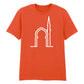 Elegant Mosque Line Art Eid Printed Unisex T-Shirt