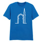 Elegant Mosque Line Art Eid Printed Unisex T-Shirt