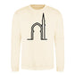 Elegant Mosque Line Art Eid Printed Unisex Sweatshirt