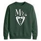 Elegant Mr Tuxedo Wedding Groom Unisex Sweatshirt