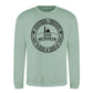 Emblem Graphic Mosque Eid Mubarak Printed Unisex Sweatshirt