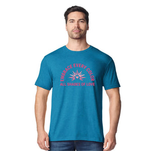 Embrace Every Colour All Shades of Love Unisex T-Shirt