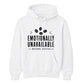 Emotionally Unavailable Coffee Funny Slogan Unisex Hoodie