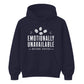 Emotionally Unavailable Coffee Funny Slogan Unisex Hoodie