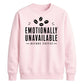 Emotionally Unavailable Coffee Funny Slogan Unisex Sweatshirt