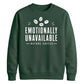 Emotionally Unavailable Coffee Funny Slogan Unisex Sweatshirt