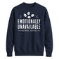 Emotionally Unavailable Coffee Funny Slogan Unisex Sweatshirt