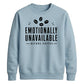Emotionally Unavailable Coffee Funny Slogan Unisex Sweatshirt