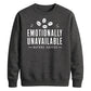 Emotionally Unavailable Coffee Funny Slogan Unisex Sweatshirt