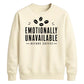 Emotionally Unavailable Coffee Funny Slogan Unisex Sweatshirt