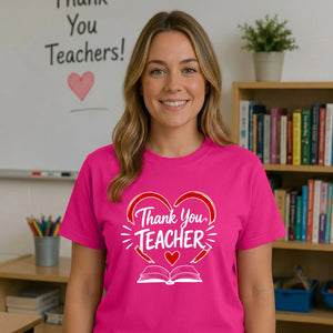 End of Term Thank You Teacher Ladies Fit T-Shirt