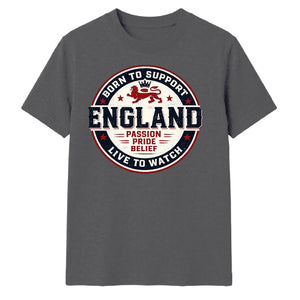 England Born To Support Football Unisex T-Shirt