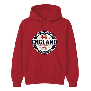 England Born To Support Football Unisex Hoodie
