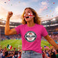 England Born To Support football Ladies Fit t-shirt
