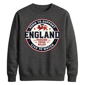 England Born to Support Football Unisex Sweatshirt