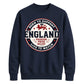 England Born to Support Football Unisex Sweatshirt