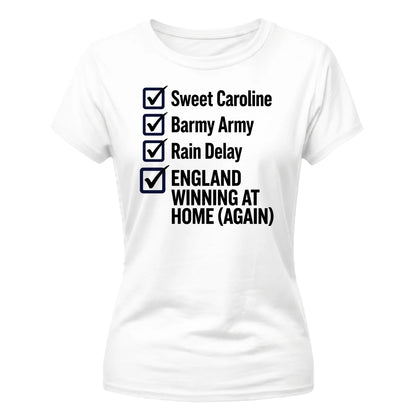 England Cricket 2026 Tee Shirt Fan Women's Cricket Printed Ladies Fit