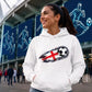 England Dynamic Graphic Football Unisex Hoodie
