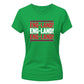 England! England! Women's Cricket Printed Ladies Fit T-Shirt - England Cricket World Cup 2026