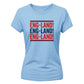 England! England! Women's Cricket Printed Ladies Fit T-Shirt - England Cricket World Cup 2026