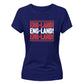 England! England! Women's Cricket Printed Ladies Fit T-Shirt - England Cricket World Cup 2026
