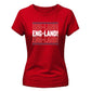 England! England! Women's Cricket Printed Ladies Fit T-Shirt - England Cricket World Cup 2026