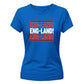 England! England! Women's Cricket Printed Ladies Fit T-Shirt - England Cricket World Cup 2026