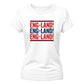 England! England! Women's Cricket Printed Ladies Fit T-Shirt - England Cricket World Cup 2026