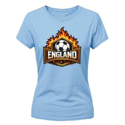 England Fire Shield Football Ladies Fit t-shirt