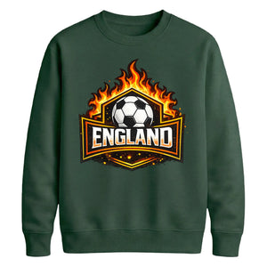 England Flames Football Unisex Sweatshirt