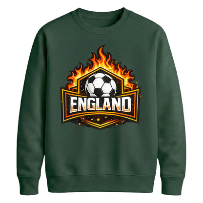 England Flames Football Unisex Sweatshirt