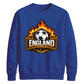 England Flames Football Unisex Sweatshirt