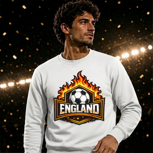England Flames Football Unisex Sweatshirt
