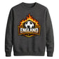 England Flames Football Unisex Sweatshirt