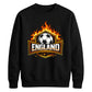 England Flames Football Unisex Sweatshirt