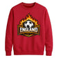 England Flames Football Unisex Sweatshirt