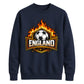 England Flames Football Unisex Sweatshirt