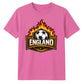 England Flaming Shield Football Unisex T-Shirt