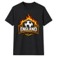England Flaming Shield Football Unisex T-Shirt