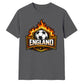 England Flaming Shield Football Unisex T-Shirt
