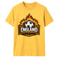 England Flaming Shield Football Unisex T-Shirt