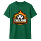 England Flaming Shield Football Unisex T-Shirt