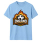 England Flaming Shield Football Unisex T-Shirt