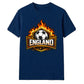 England Flaming Shield Football Unisex T-Shirt