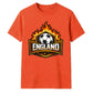England Flaming Shield Football Unisex T-Shirt