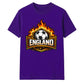 England Flaming Shield Football Unisex T-Shirt