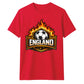 England Flaming Shield Football Unisex T-Shirt