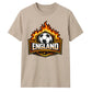 England Flaming Shield Football Unisex T-Shirt