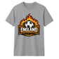 England Flaming Shield Football Unisex T-Shirt