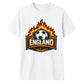 England Flaming Shield Football Unisex T-Shirt